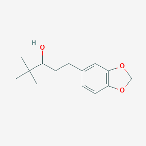 molecular formula C14H20O3 B034378 1-(1,3-Benzodioxol-5-yl)-4,4-dimethylpentan-3-ol CAS No. 106175-03-5