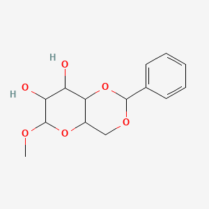 molecular formula C14H18O6 B3437816 Methyl 4,6-O-benzylidene-D-altropyranoside CAS No. 5328-47-2