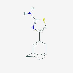 molecular formula C13H18N2S B034382 4-(1-Adamantyl)-1,3-thiazol-2-amine CAS No. 19735-74-1