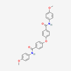 molecular formula C28H24N2O5 B3438626 N-(4-methoxyphenyl)-4-[4-[(4-methoxyphenyl)carbamoyl]phenoxy]benzamide 