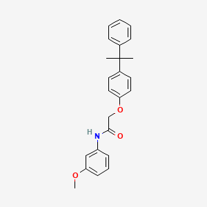 molecular formula C24H25NO3 B3438634 N-(3-methoxyphenyl)-2-[4-(2-phenylpropan-2-yl)phenoxy]acetamide 