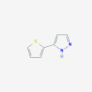 molecular formula C7H6N2S B034387 3-(thiophen-2-yl)-1H-pyrazole CAS No. 19933-24-5