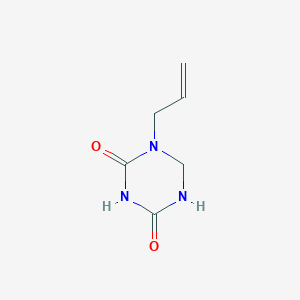 molecular formula C6H9N3O2 B034388 1-Prop-2-enyl-1,3,5-triazinane-2,4-dione CAS No. 104732-58-3