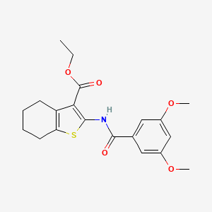 molecular formula C20H23NO5S B3438883 Ethyl 2-(3,5-dimethoxybenzamido)-4,5,6,7-tetrahydro-1-benzothiophene-3-carboxylate 