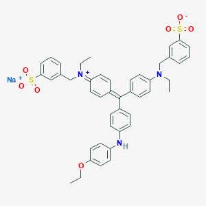 molecular formula C45H44N3NaO7S2 B034392 Brilliant Blue R CAS No. 108066-47-3
