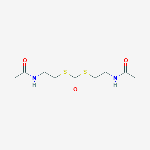 molecular formula C9H16N2O3S2 B343921 S,S-bis[2-(acetylamino)ethyl] dithiocarbonate 