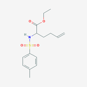 molecular formula C15H21NO4S B343924 Ethyl 2-{[(4-methylphenyl)sulfonyl]amino}-5-hexenoate 