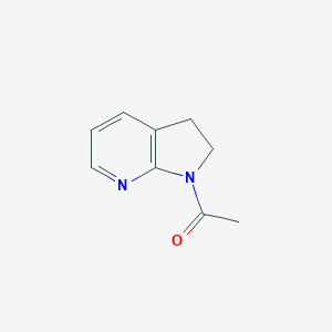 molecular formula C9H10N2O B034393 1-(2,3-Dihydropyrrolo[2,3-b]pyridin-1-yl)ethanone CAS No. 111097-45-1