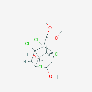 molecular formula C13H14Cl4O4 B343936 2,3,5,6-Tetrachloro-4,4-dimethoxypentacyclo[5.4.0.02,6.03,10.05,9]undecane-8,11-diol 