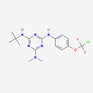 molecular formula C16H21ClF2N6O B3439362 N4-TERT-BUTYL-N6-[4-(CHLORODIFLUOROMETHOXY)PHENYL]-N2,N2-DIMETHYL-1,3,5-TRIAZINE-2,4,6-TRIAMINE 