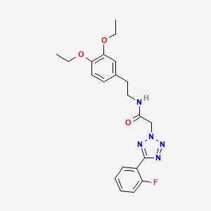 molecular formula C21H24FN5O3 B3439641 N-[2-(3,4-DIETHOXYPHENYL)ETHYL]-2-[5-(2-FLUOROPHENYL)-2H-1,2,3,4-TETRAZOL-2-YL]ACETAMIDE 
