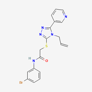 molecular formula C18H16BrN5OS B3439984 N-(3-bromophenyl)-2-{[4-(prop-2-en-1-yl)-5-(pyridin-3-yl)-4H-1,2,4-triazol-3-yl]sulfanyl}acetamide 