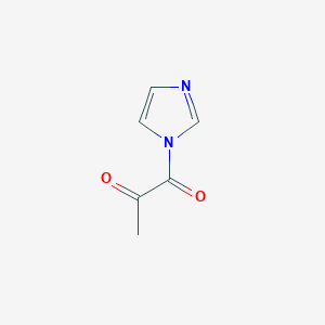 molecular formula C6H6N2O2 B034400 1-(1H-Imidazol-1-yl)propane-1,2-dione CAS No. 103808-36-2