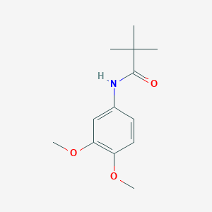 molecular formula C13H19NO3 B3440145 N-(3,4-dimethoxyphenyl)-2,2-dimethylpropanamide 
