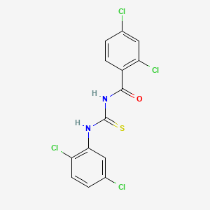 molecular formula C14H8Cl4N2OS B3440157 N-(2,4-dichlorobenzoyl)-N'-(2,5-dichlorophenyl)thiourea 