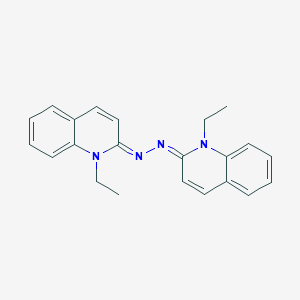molecular formula C22H22N4 B344020 1-ethyl-2(1H)-quinolinone (1-ethyl-2(1H)-quinolinylidene)hydrazone 
