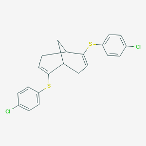 molecular formula C21H18Cl2S2 B344052 2,6-Bis[(4-chlorophenyl)sulfanyl]bicyclo[3.3.1]nona-2,6-diene 