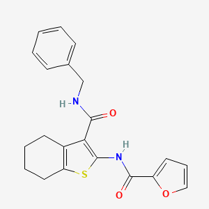 molecular formula C21H20N2O3S B3440599 N-[3-(benzylcarbamoyl)-4,5,6,7-tetrahydro-1-benzothiophen-2-yl]furan-2-carboxamide CAS No. 518349-77-4