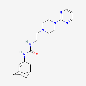 molecular formula C21H32N6O B3440619 N-1-adamantyl-N'-[2-(4-pyrimidin-2-ylpiperazin-1-yl)ethyl]urea 