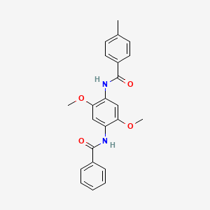molecular formula C23H22N2O4 B3440677 N-[4-(benzoylamino)-2,5-dimethoxyphenyl]-4-methylbenzamide 