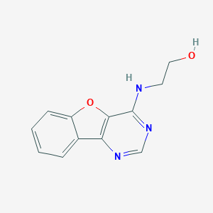 molecular formula C12H11N3O2 B344069 2-([1]Benzofuro[3,2-d]pyrimidin-4-ylamino)ethanol 