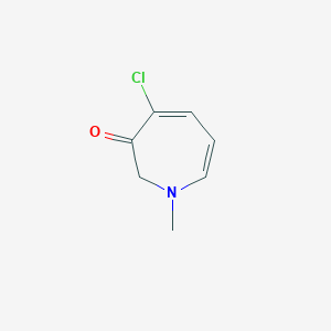 molecular formula C7H8ClNO B034408 4-Chloro-1-methyl-2H-azepin-3-one CAS No. 110835-78-4