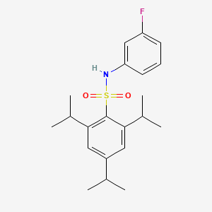 molecular formula C21H28FNO2S B3440882 N-(3-fluorophenyl)-2,4,6-tri(propan-2-yl)benzenesulfonamide 