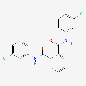 molecular formula C20H14Cl2N2O2 B3440883 N1N2-BIS(3-CHLOROPHENYL)BENZENE-12-DICARBOXAMIDE 