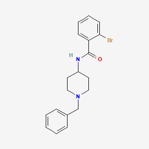 molecular formula C19H21BrN2O B3441462 N-(1-benzylpiperidin-4-yl)-2-bromobenzamide 