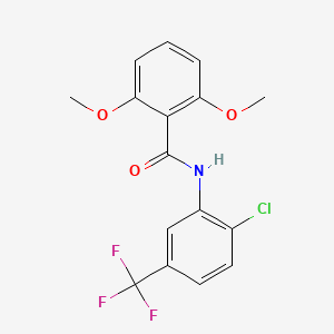 N-[2-chloro-5-(trifluoromethyl)phenyl]-2,6-dimethoxybenzamide