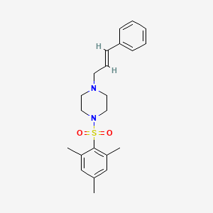 1-(mesitylsulfonyl)-4-(3-phenyl-2-propen-1-yl)piperazine