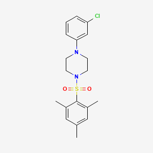 1-(3-chlorophenyl)-4-(mesitylsulfonyl)piperazine