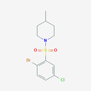 1-[(2-bromo-5-chlorophenyl)sulfonyl]-4-methylpiperidine