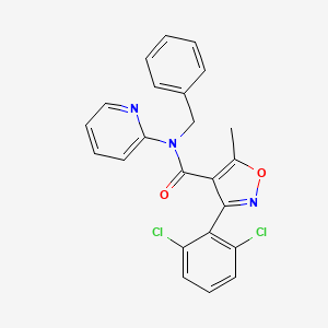 N-benzyl-3-(2,6-dichlorophenyl)-5-methyl-N-2-pyridinyl-4-isoxazolecarboxamide