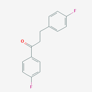 molecular formula C15H12F2O B034416 4'-FLUORO-3-(4-FLUOROPHENYL)PROPIOPHENONE CAS No. 104147-29-7