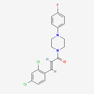 1-[3-(2,4-dichlorophenyl)acryloyl]-4-(4-fluorophenyl)piperazine