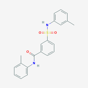 molecular formula C21H20N2O3S B3441921 N-(2-methylphenyl)-3-[(3-methylphenyl)sulfamoyl]benzamide 