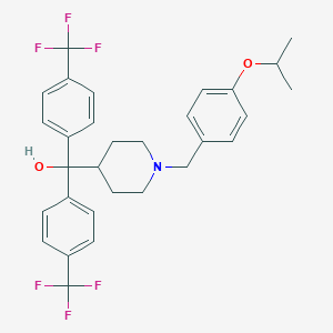 molecular formula C30H31F6NO2 B344216 [1-(4-Isopropoxybenzyl)-4-piperidinyl]{bis[4-(trifluoromethyl)phenyl]}methanol 