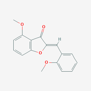 molecular formula C17H14O4 B344244 4-methoxy-2-(2-methoxybenzylidene)-1-benzofuran-3(2H)-one 