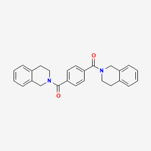molecular formula C26H24N2O2 B3442452 [4-(3,4-dihydro-1H-isoquinoline-2-carbonyl)phenyl]-(3,4-dihydro-1H-isoquinolin-2-yl)methanone 