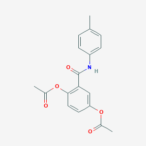 molecular formula C18H17NO5 B344248 N-(p-Tolyl)-2,5-diacetoxybenzamide 
