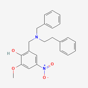 2-{[benzyl(2-phenylethyl)amino]methyl}-6-methoxy-4-nitrophenol