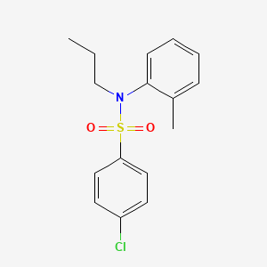 4-chloro-N-(2-methylphenyl)-N-propylbenzenesulfonamide