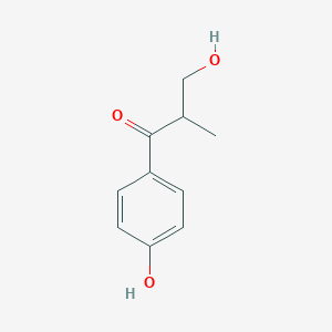 molecular formula C10H12O3 B344266 3-Hydroxy-1-(4-hydroxyphenyl)-2-methylpropan-1-one 