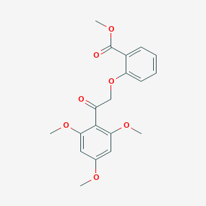 molecular formula C19H20O7 B344269 Methyl 2-[2-oxo-2-(2,4,6-trimethoxyphenyl)ethoxy]benzoate 
