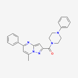 7-methyl-5-phenyl-2-[(4-phenyl-1-piperazinyl)carbonyl]pyrazolo[1,5-a]pyrimidine