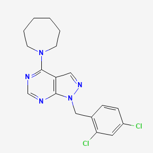 4-(1-azepanyl)-1-(2,4-dichlorobenzyl)-1H-pyrazolo[3,4-d]pyrimidine