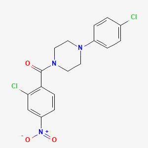 1-(2-chloro-4-nitrobenzoyl)-4-(4-chlorophenyl)piperazine
