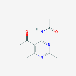 molecular formula C10H13N3O2 B3442751 N-(5-acetyl-2,6-dimethylpyrimidin-4-yl)acetamide 