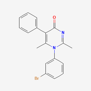 1-(3-bromophenyl)-2,6-dimethyl-5-phenyl-4(1H)-pyrimidinone